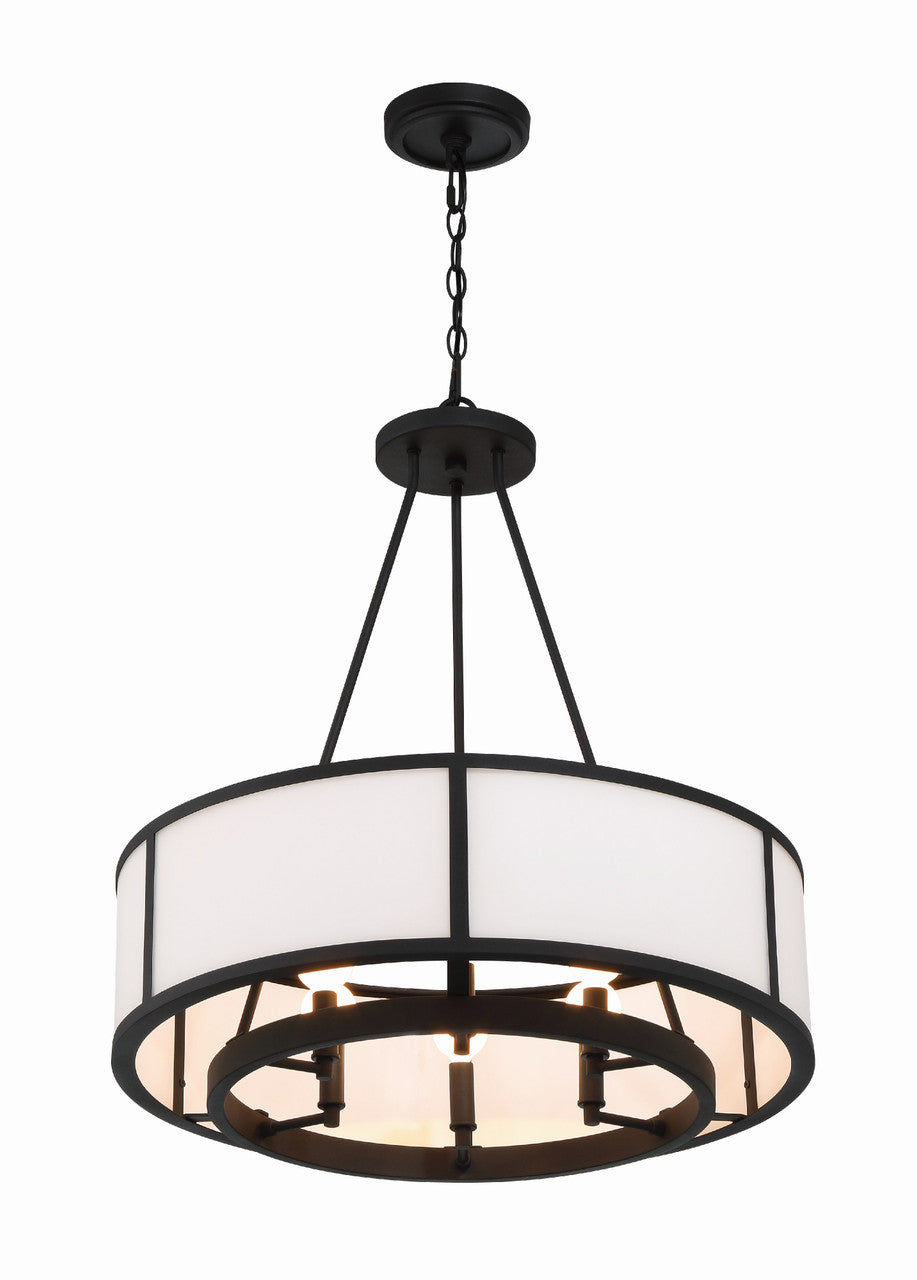 Crystorama Bryant 6 Light Black Forged Chandelier BRY-8006-BF