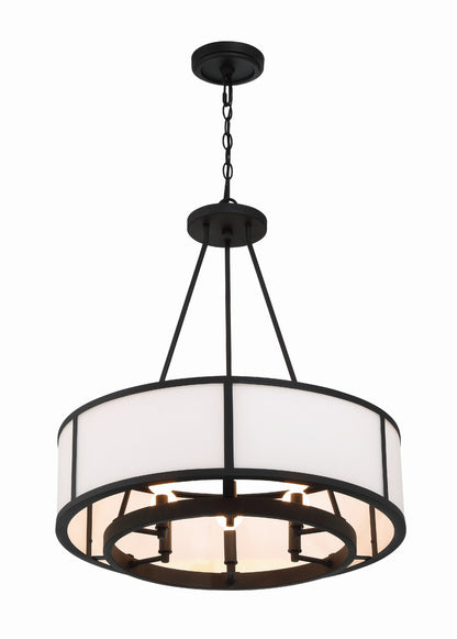 Crystorama Bryant 6 Light Black Forged Chandelier BRY-8006-BF