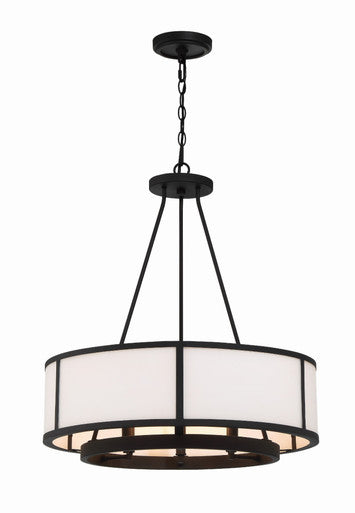 Crystorama Bryant 6 Light Black Forged Chandelier BRY-8006-BF