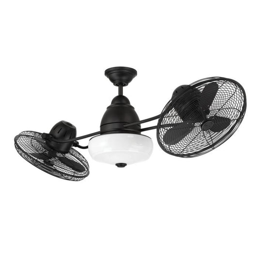 Craftmade Ceiling Fan 48" Bellows II Indoor/Outdoor (Damp) in Flat Black w/ Flat Black Blades BW248FB6