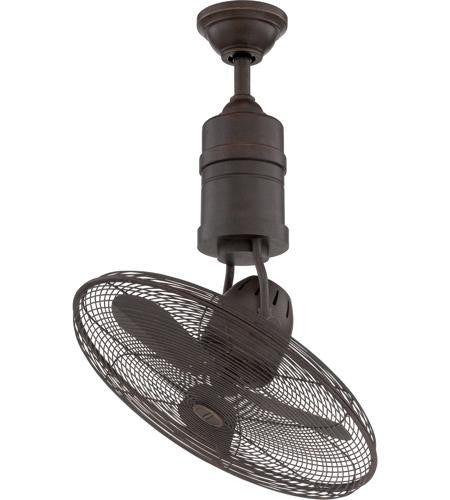 Craftmade Ceiling Fan 18" Bellows III Indoor/Outdoor (Damp) in Aged Bronze Textured w/ Aged Bronze Blades BW321AG3