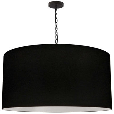 Dainolite 1 Light X-Large Braxton Black Pendant w/ Black Shade BXN-XL-BK-797