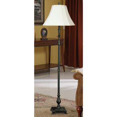 Lite Master Belle Haven Floor Lamp in Oil Rubbed Bronze on Solid Brass Finish F6018RZ-SR