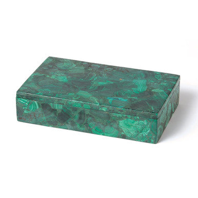 Global Views Malachite Stone Box Large 9.92374