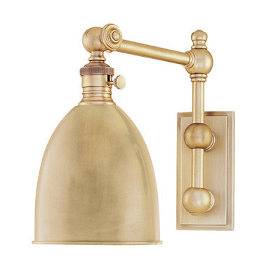 Hudson Valley Lighting Roslyn Wall Sconce in Aged Brass 761-AGB