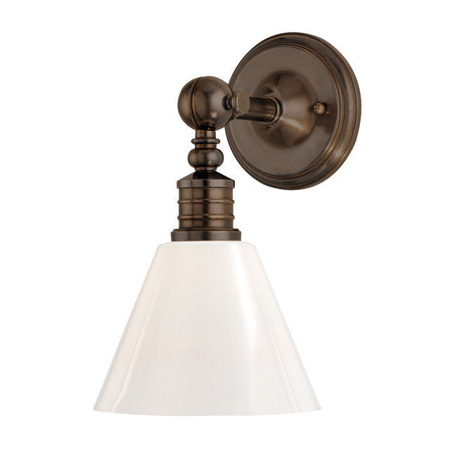 Hudson Valley Lighting Darien Wall Sconce in Distressed Bronze 9601-DB