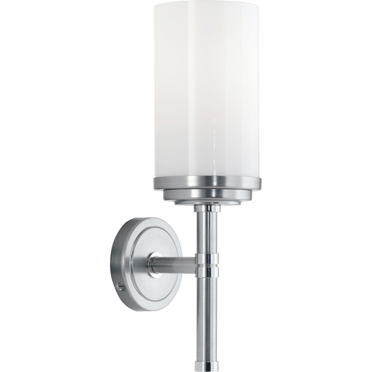 Robert Abbey Halo Wall Sconce in Brushed Chrome Finish with Polished Chrome Accents C1324