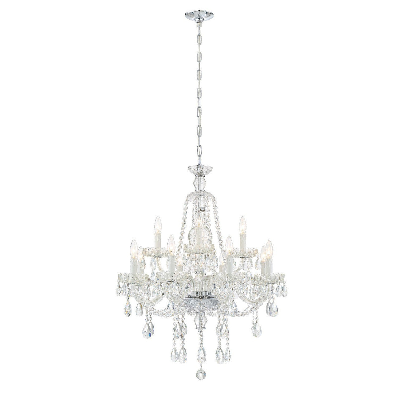 Crystorama Candace 12 Light Polished Chrome Chandelier CAN-A1312-CH-CL-MWP