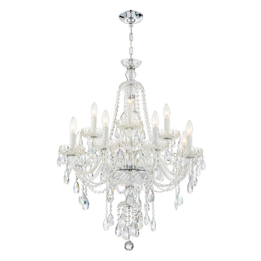 Crystorama Candace 12 Light Polished Chrome Chandelier CAN-A1312-CH-CL-MWP