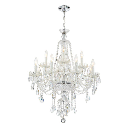 Crystorama Candace 12 Light Spectra Crystal Polished Chrome Chandelier CAN-A1312-CH-CL-SAQ