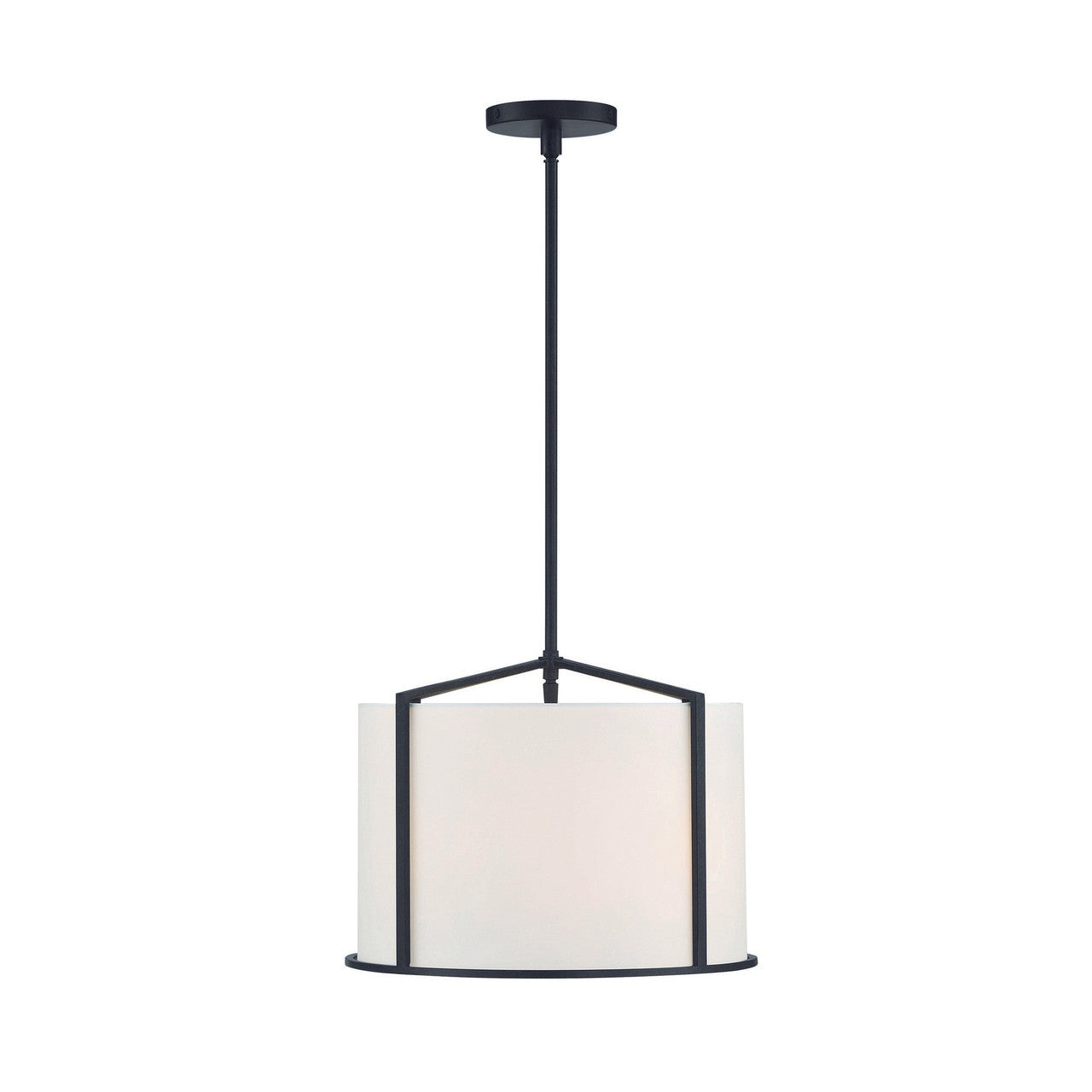 Crystorama Carlyn 4 Light Black Pendant CAR-9204-BK