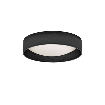 Dainolite 11" Light Flush Mount Fixture Black/Clear Shade CFLD-1114-2406