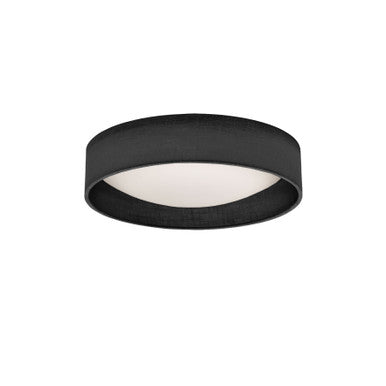 Dainolite 11" Light Flush Mount Fixture Black/Clear Shade CFLD-1114-2406