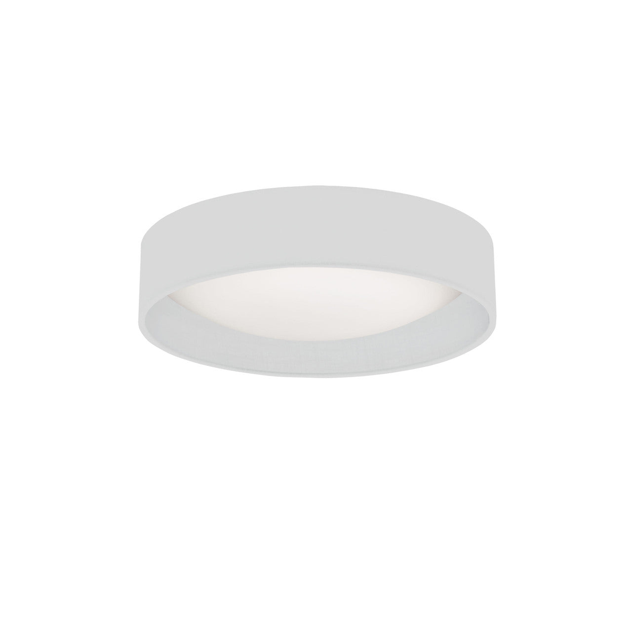 Dainolite 11" Light Flush Mount Fixture White Shade CFLD-1114-790