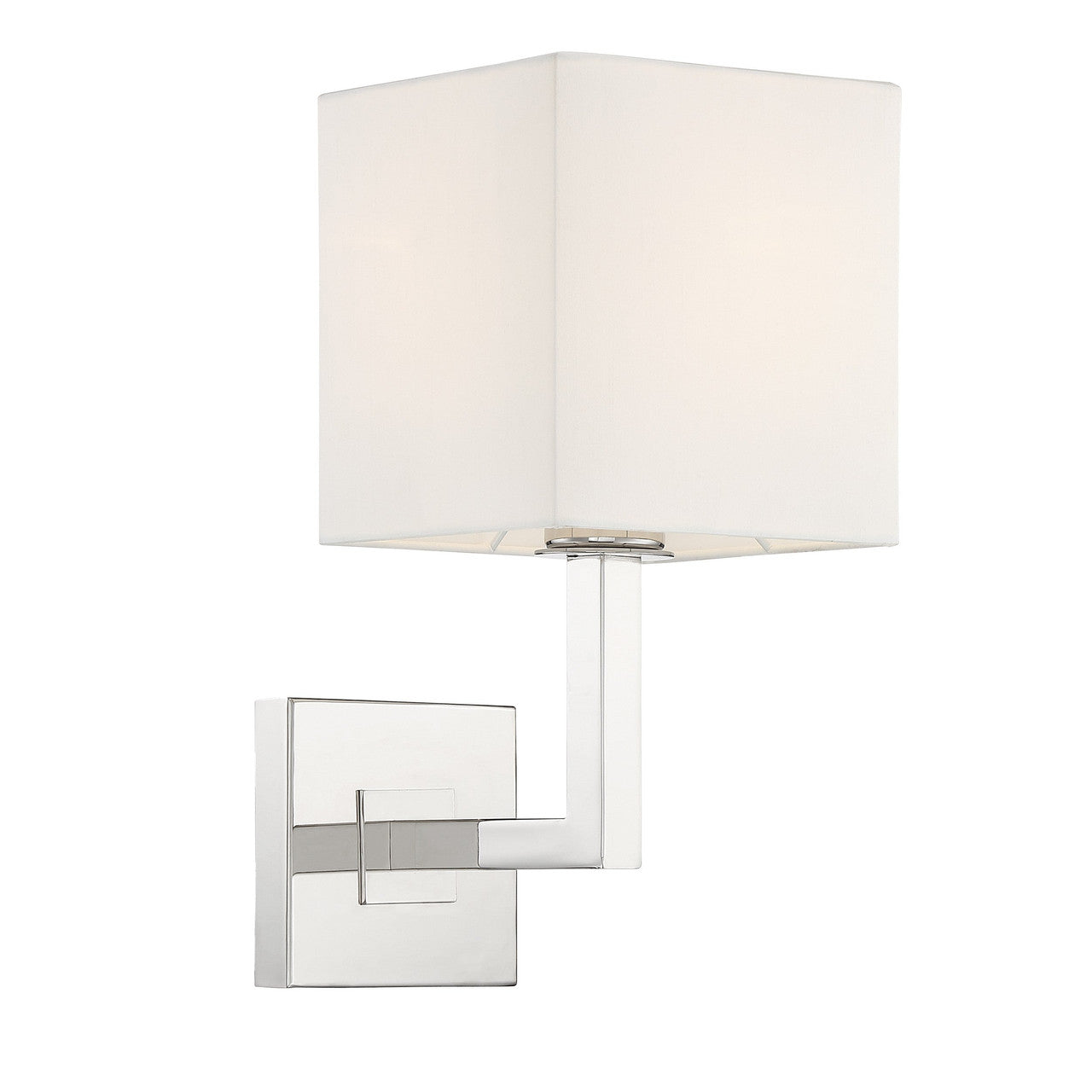 Crystorama Chatham 1 Light Polished Nickel Wall Mount CHA-491-PN