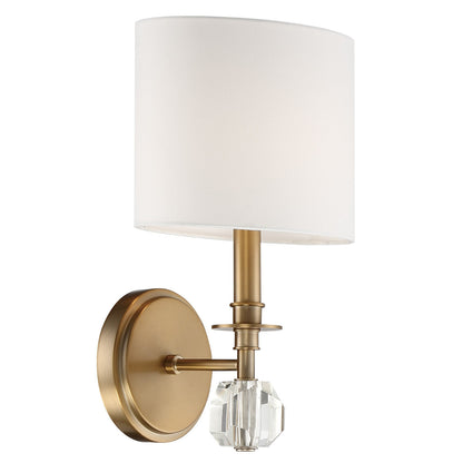 Crystorama Chimes 1 Light Aged Brass Wall Mount CHI-211-AG