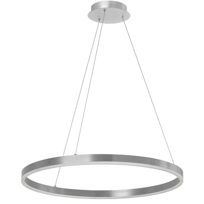 Dainolite 34W Silver Chandelier with White Acrylic Diffuser CIR-2434C-SV