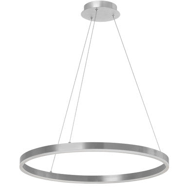 Dainolite 34W Silver Chandelier with White Acrylic Diffuser CIR-2434C-SV