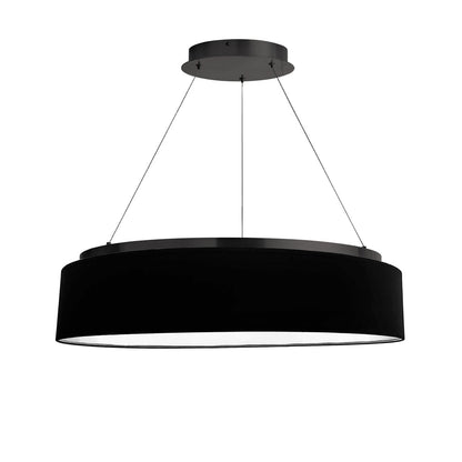 Dainolite 34W Chandelier, Matte Black w/ Black Shade CIR-2634C-MB-797