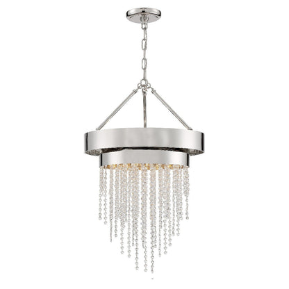 Crystorama Clarksen 5 Light Polished Nickel Chandelier CLA-A3205-PN-CL-MWP