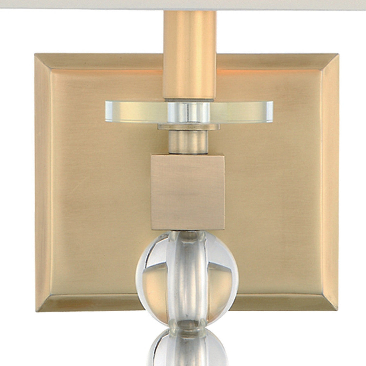 Crystorama Clover 1 Light Aged Brass Wall Mount CLO-8892-AG