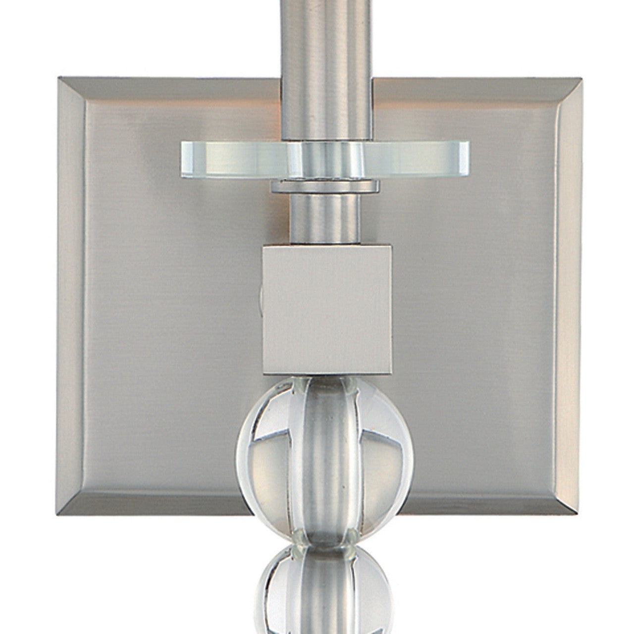 Crystorama Clover 1 Light Brushed Nickel Wall Mount CLO-8892-BN