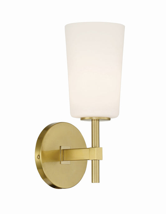 Crystorama Colton 1 Light Aged Brass Wall Mount COL-101-AG