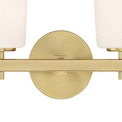 Crystorama Colton 2 Light Aged Brass Wall Mount COL-102-AG