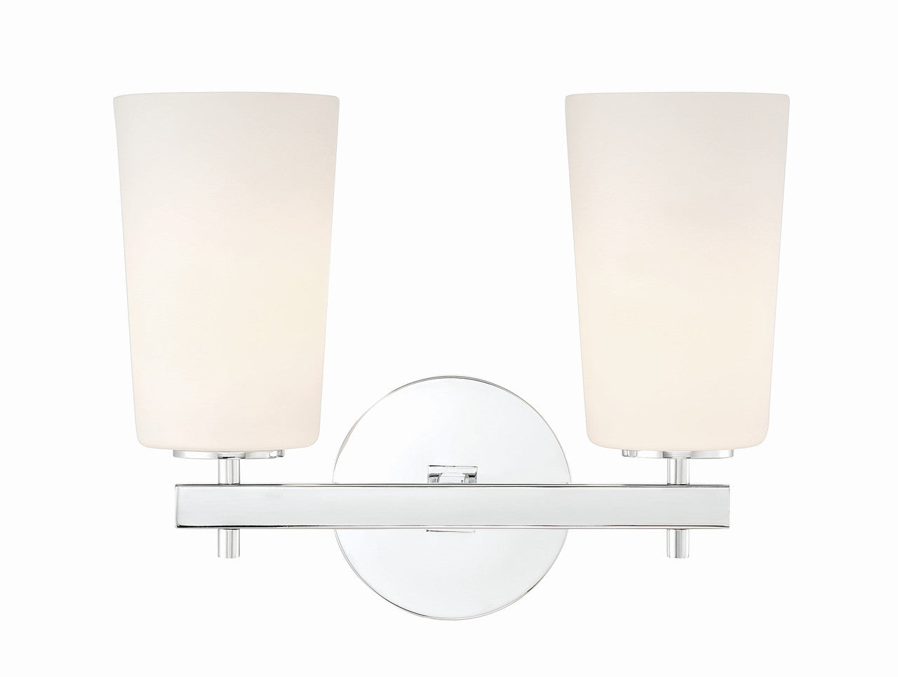 Crystorama Colton 2 Light Polished Chrome Wall Mount COL-102-CH