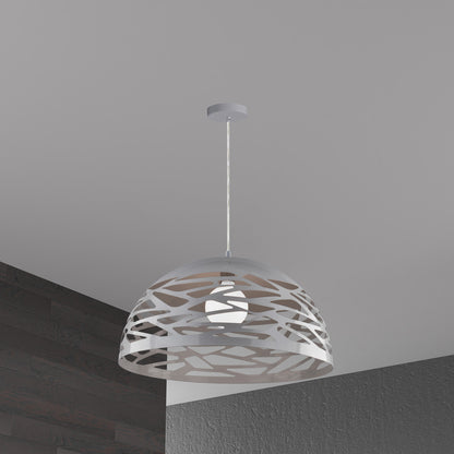 Dainolite 1 Light Pendant, Millstone Finish COR-161P-MN