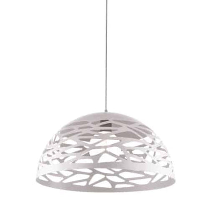 Dainolite 1 Light Pendant, Matte White Finish COR-161P-WH