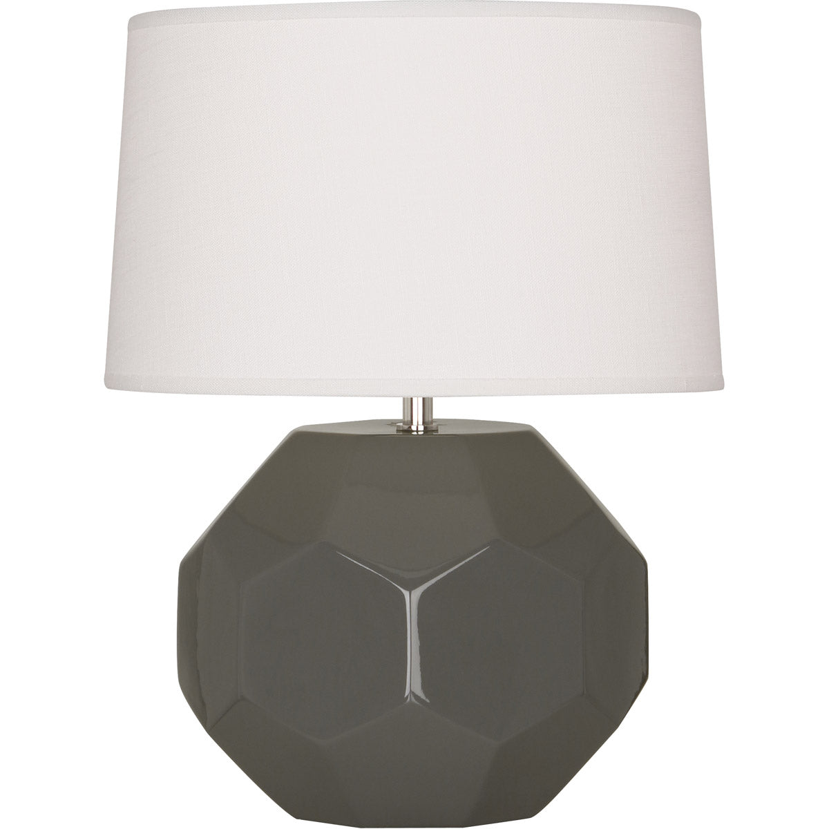 Robert Abbey  Ash Franklin Accent Lamp in Ash Glazed Ceramic CR02