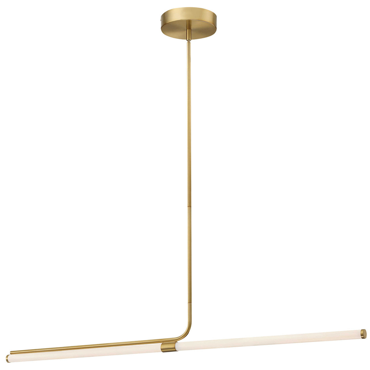 Dainolite 24W Horizontal Pendant, Aged Brass w/ White Acrylic Diffuser CVT-4824LEDHP-AGB