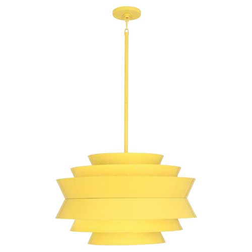 Robert Abbey  Pierce Pendant in Canary Yellow Gloss Finish CY983