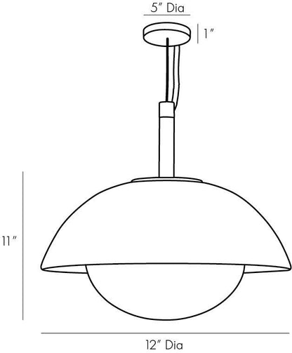 Arteriors Home Glaze Pendant DA49002