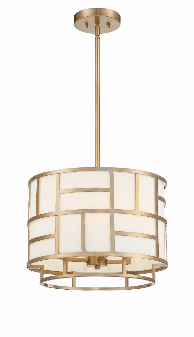 Crystorama Libby Langdon for Crystorama Danielson 4 Light Vibrant Gold Chandelier DAN-404-VG