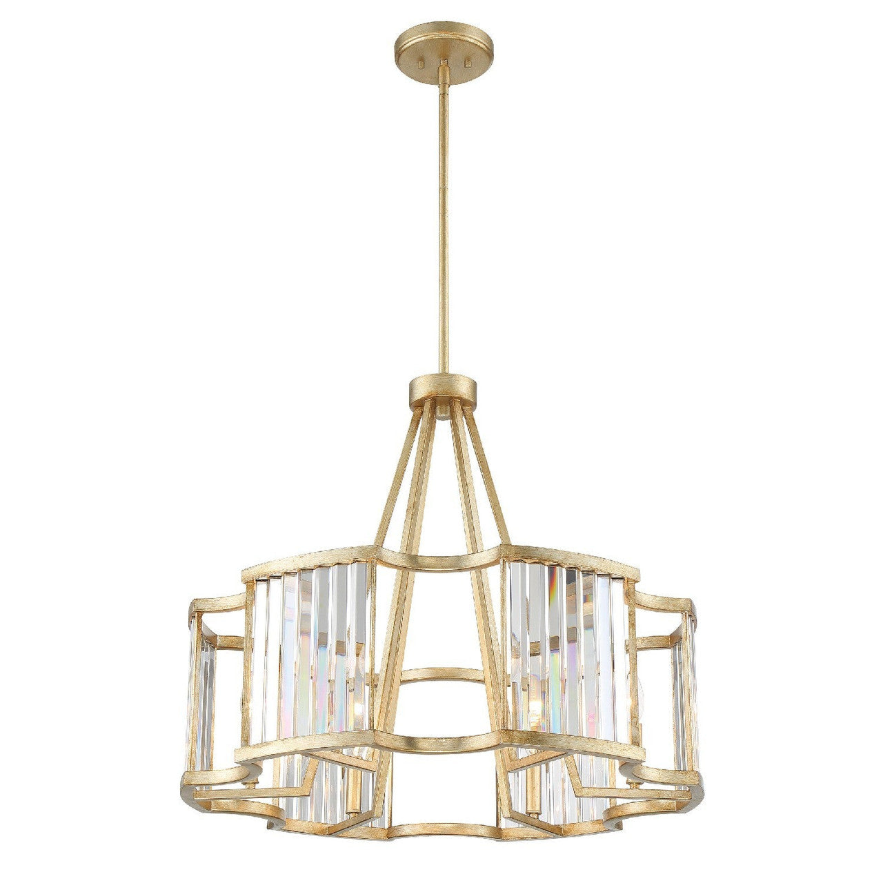 Crystorama Darcy 8 Light Distressed Twilight Chandelier DAR-1018-DT