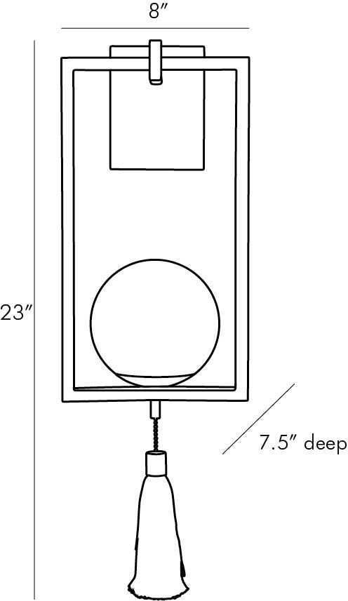 Arteriors Home Trapeze Sconce DB49014