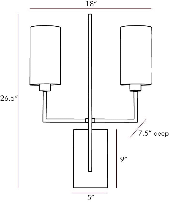 Arteriors Home Blade Sconce DB49016