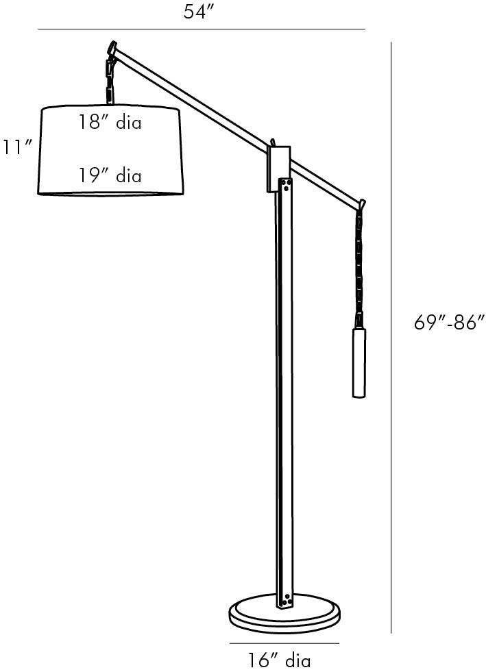 Arteriors Home Counterweight Floor Lamp DB79002-884