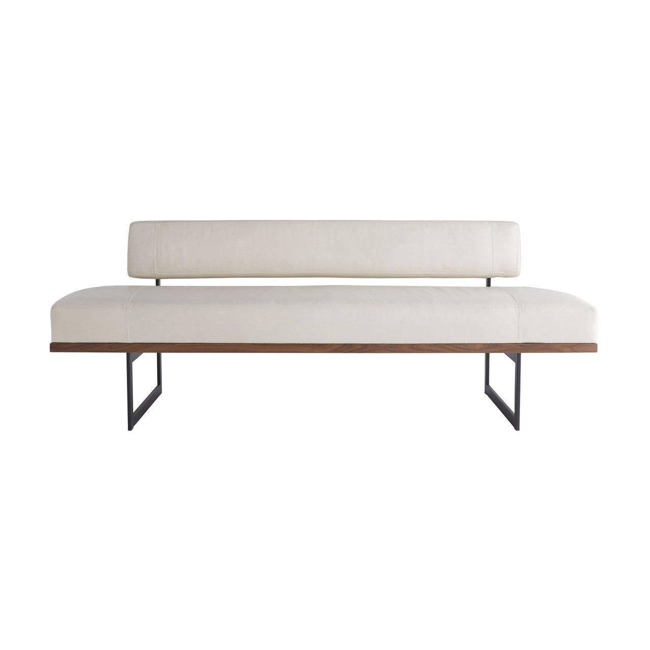 Arteriors Home Tuck Bench Ivory Leather DB8003