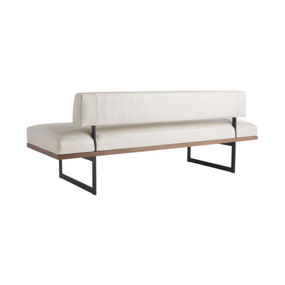 Arteriors Home Tuck Bench Ivory Leather DB8003