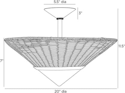 Arteriors Home Calista Flush Mount DFC13