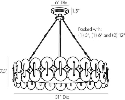 Arteriors Home Rondelle Chandelier DK82001