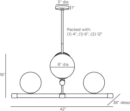 Arteriors Home Yates Chandelier DLC01