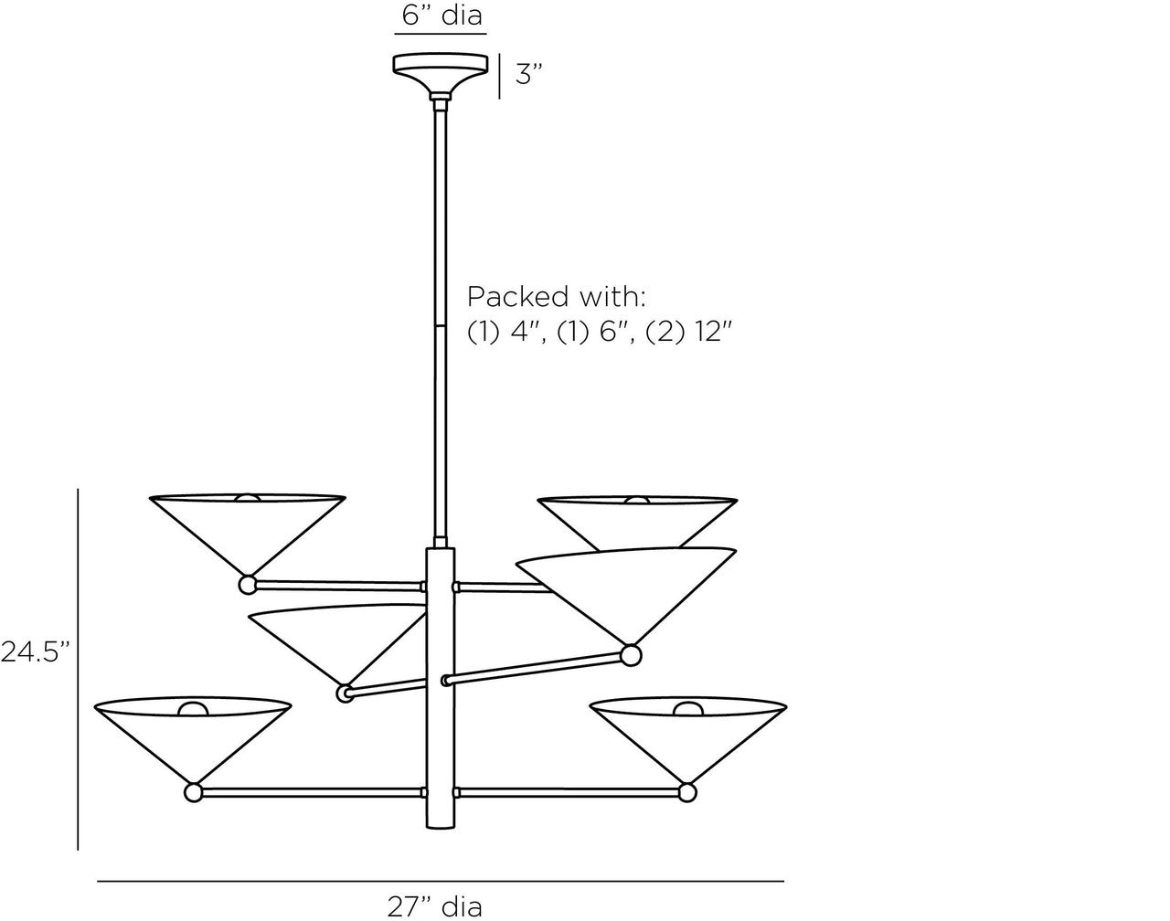 Arteriors Home Mcvey Chandelier DLC21