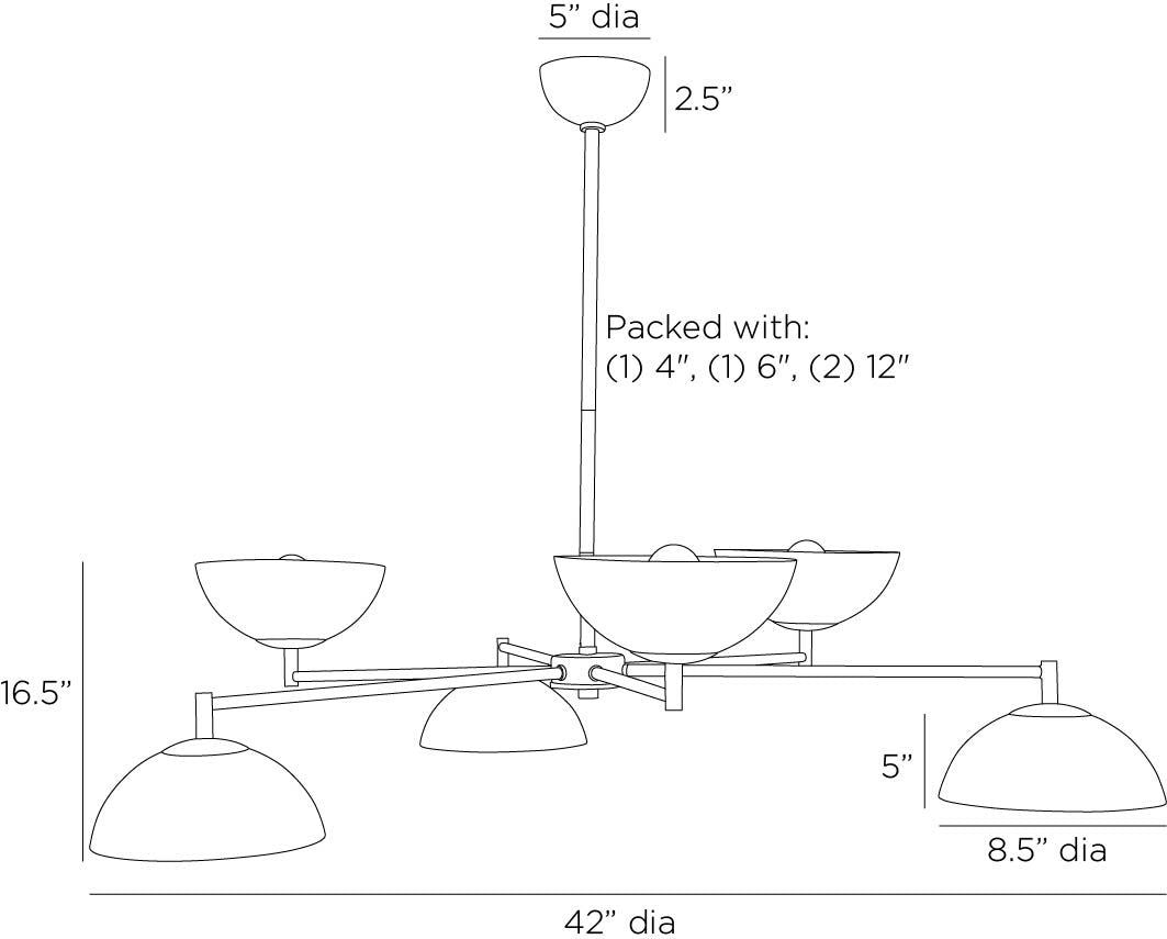 Arteriors Home Evansville Chandelier DLC23