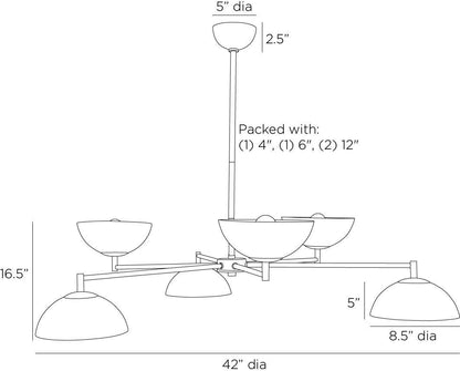 Arteriors Home Evansville Chandelier DLC23