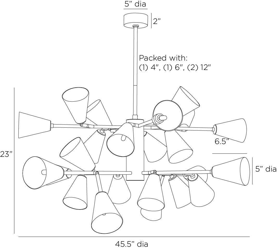 Arteriors Home Delaware Chandelier DLC24