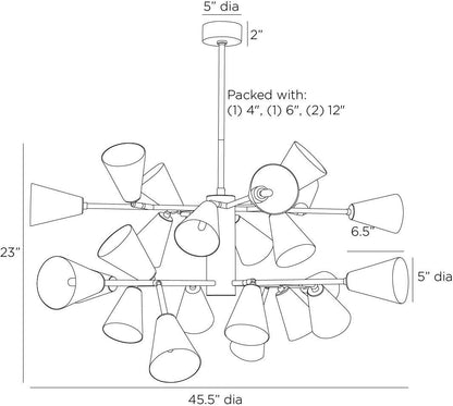 Arteriors Home Delaware Chandelier DLC24